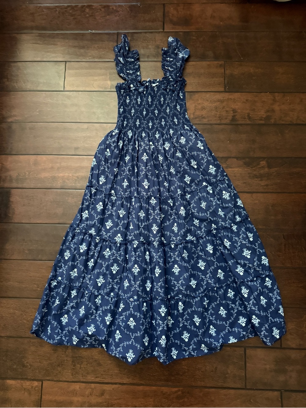 Hill House Home Navy Trellis Ellie Nap Dress